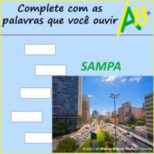 SAMPA de Caetano Veloso - completar a letra