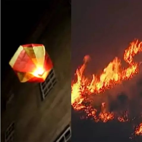 Balões juninos e o perigo de incêndios