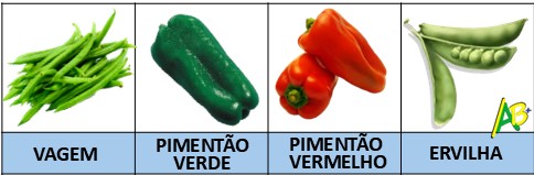 pimentão-ervilha-vagem